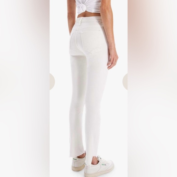 MOTHER THE LOOKER ANKLE STEP FRAY CREAM PUFF SIZE 25 - Picture 2 of 11